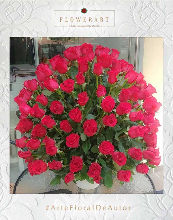 ramo en 200 rosas